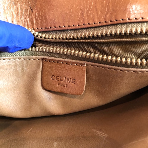 Celine Beige Macadam Crossbody Bag Sku#83973 - Picture 10 of 15